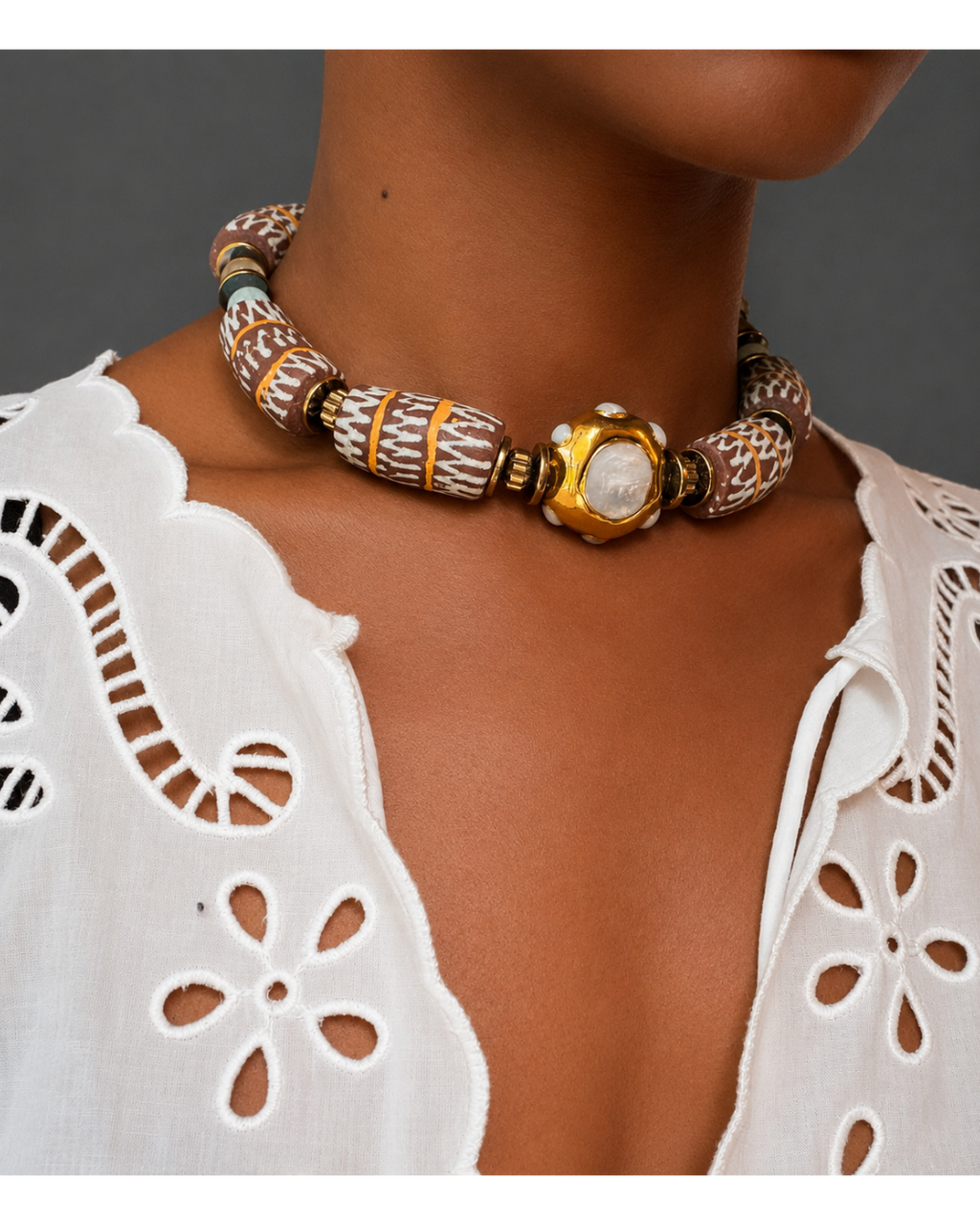 Pearl Roots Necklace