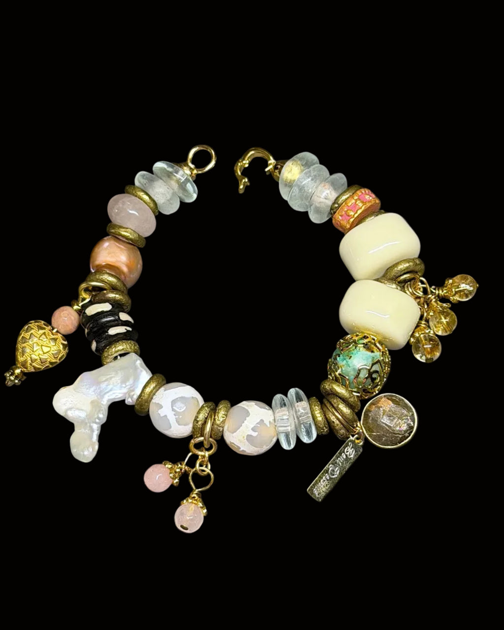 Rose Ivory Bunch Bracelet
