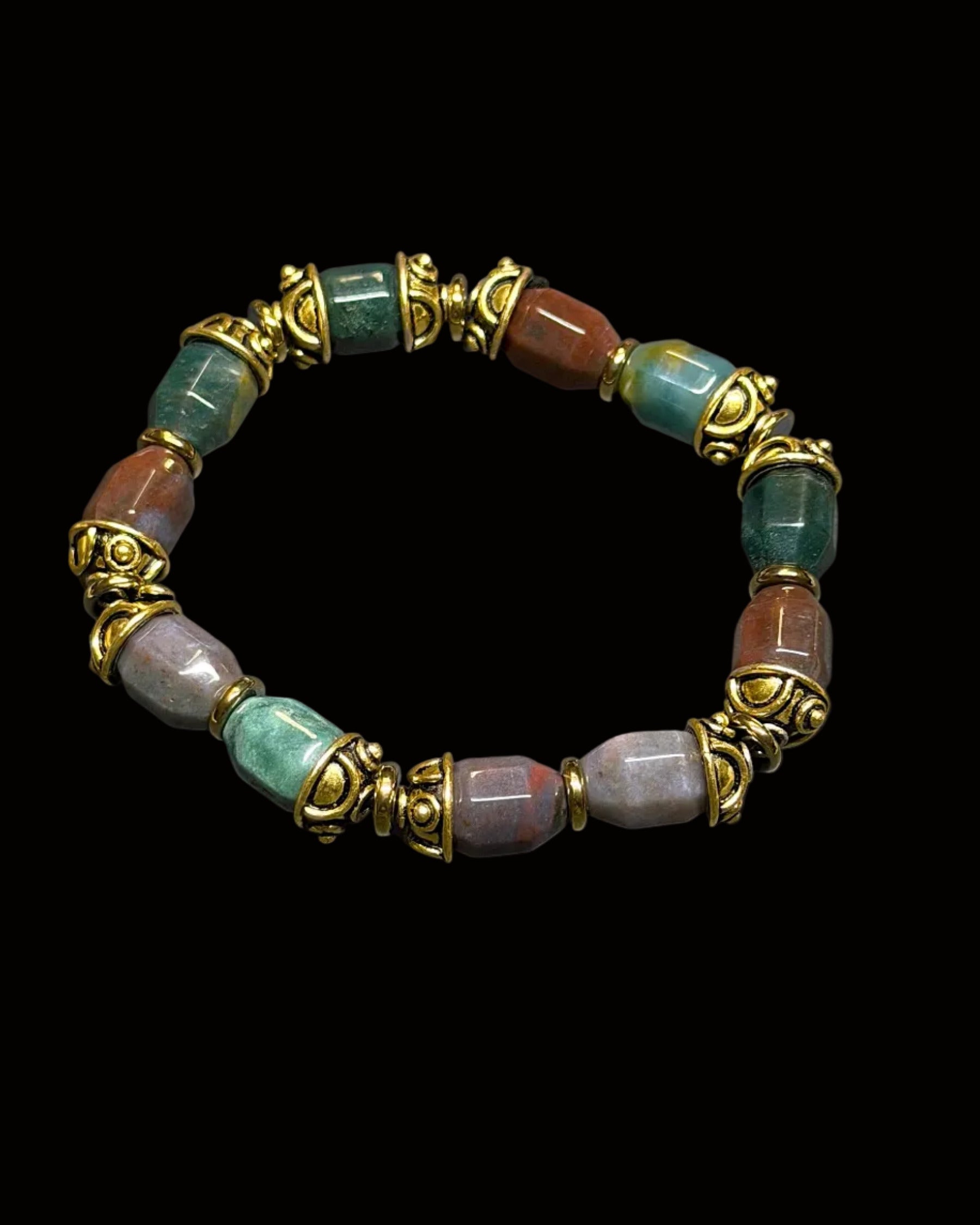 Agate Capped Bracelet