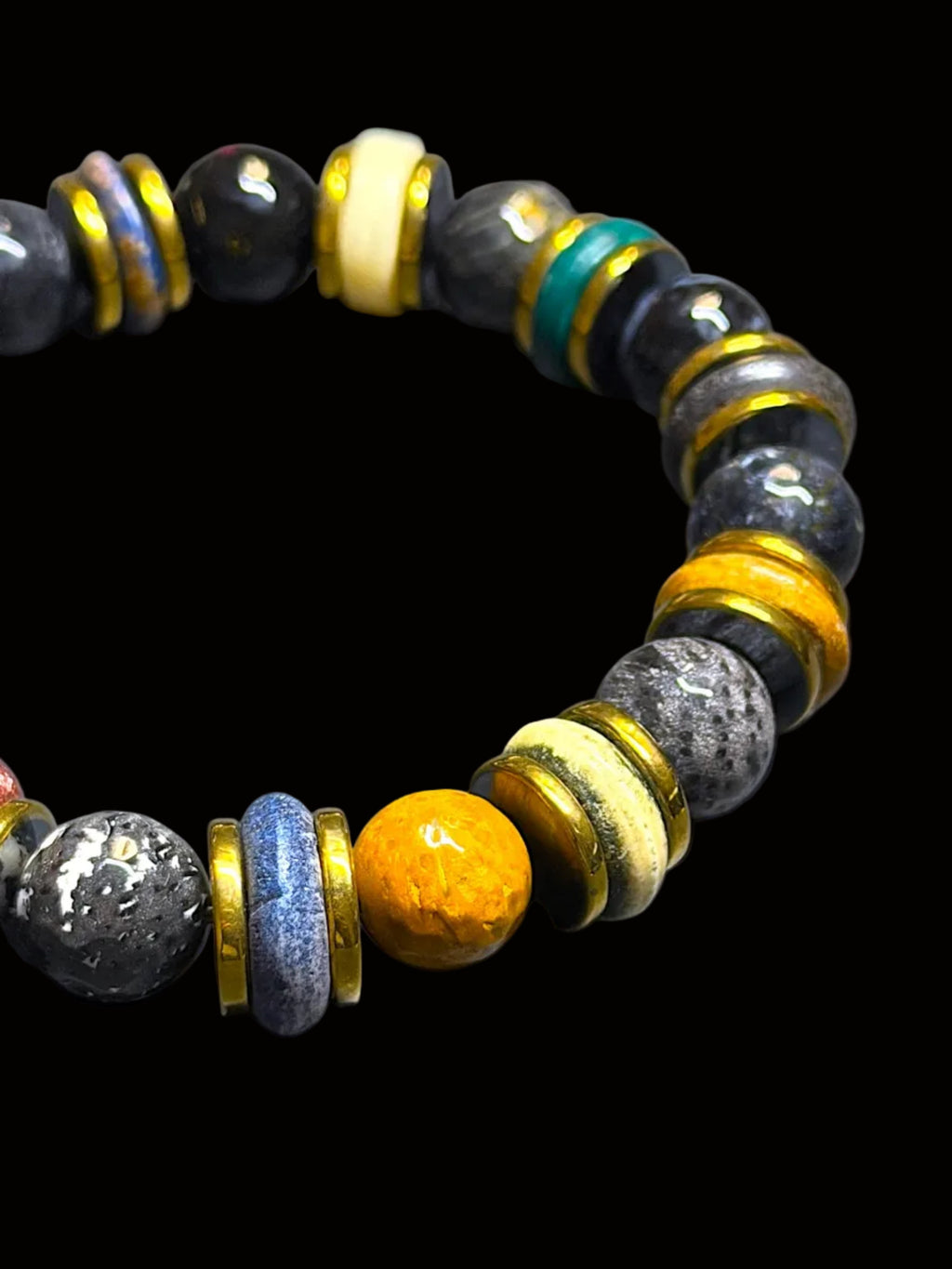 Jasper Wooden Mix Bracelet