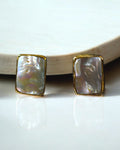 Square Mother of Pearl Stud