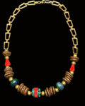 Azurite Accented Tibetan Necklace